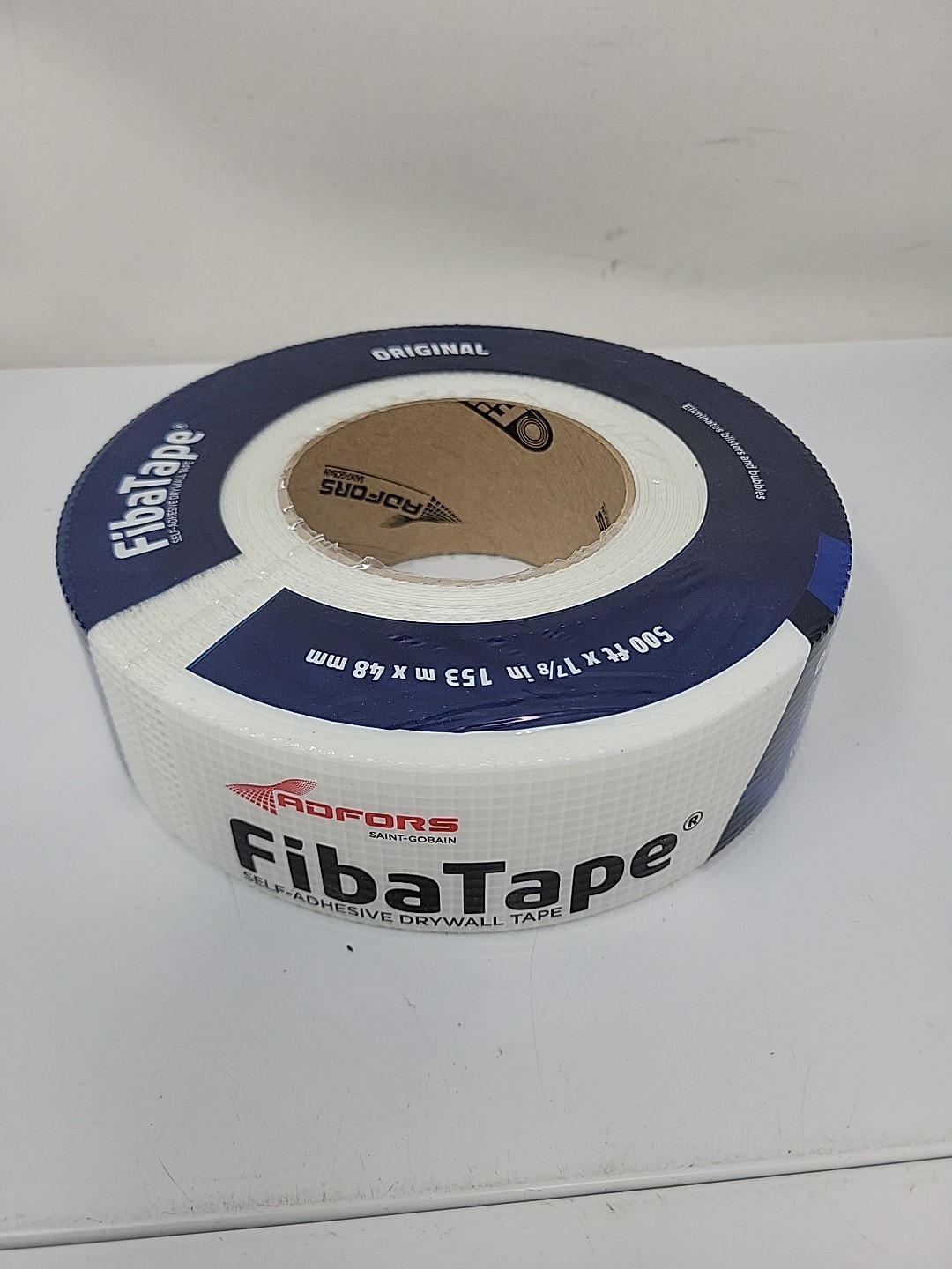 Drywall Tape ADFORS FibaTape 300' x 1-7/8"  Fiberglass Mesh White Self-Adhesive