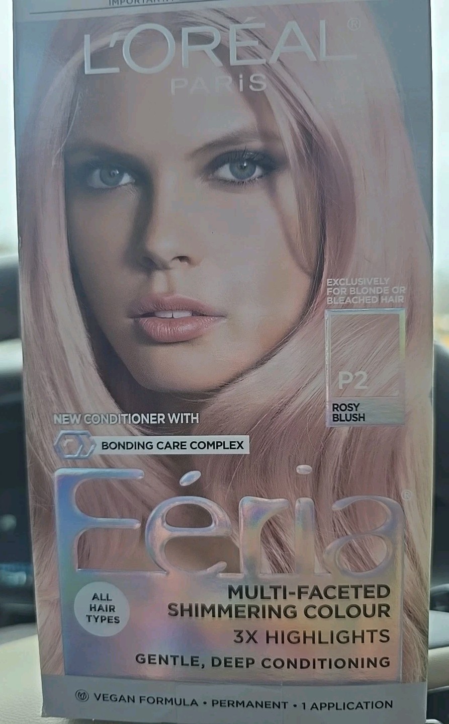 Féria Permanent Pastels Hair Color Smokey Pink / Rosy Blush P2 NEW IN BOX