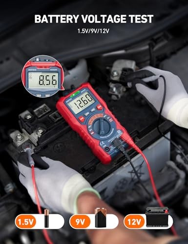 Multimeter Tester, TRMS 4000 Counts Volt Meter Ohmmeter Digital Auto-Ranging