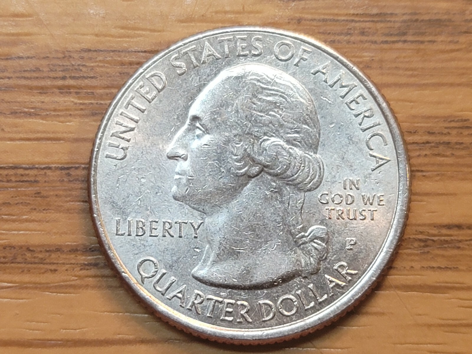 2018 p Pictured Rock ATB Quarter with Die Chips.