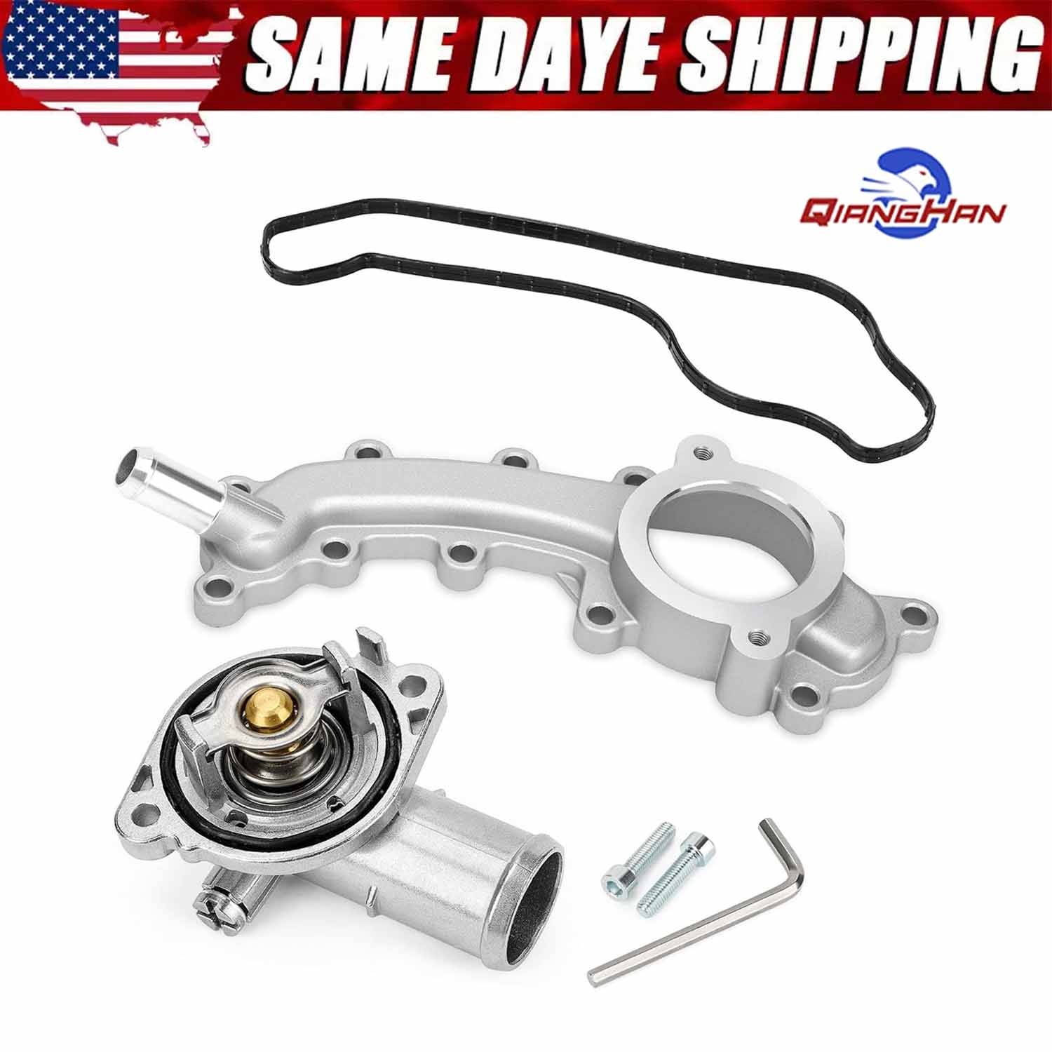 Thermostat Housing 165 °F For 2011-2017 Chrysler 200 Dodge Charger Jeep Cherokee