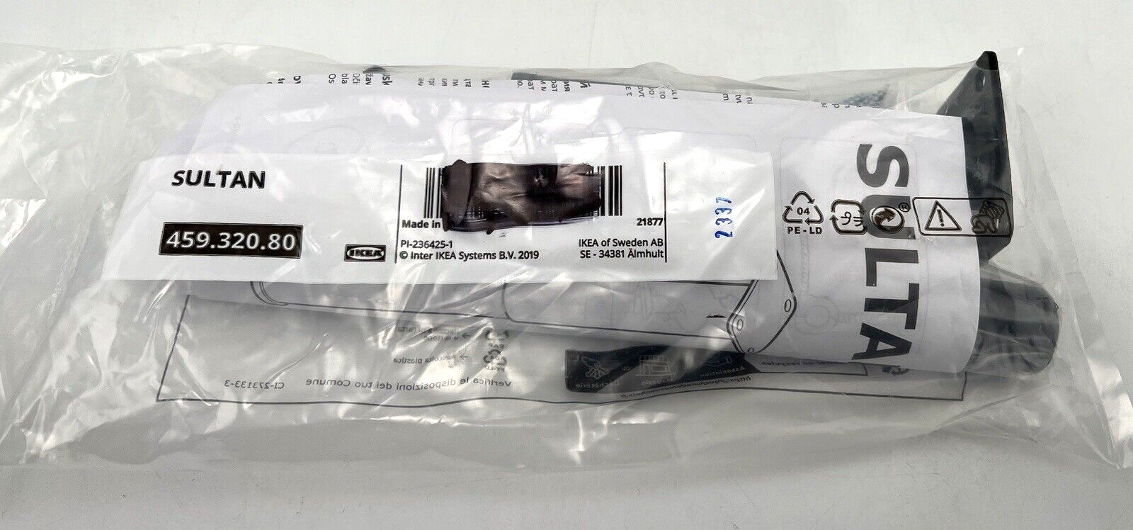 Ikea SULTAN 459.320.80 Support Leg Mattress Base Steel Black - NEW