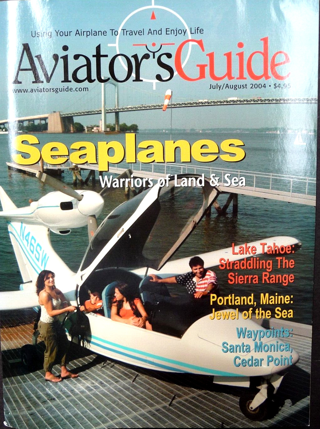 Aviators Guide Seaplanes Boats/Floats Lake Tahoe Portland Maine Cessna Turbo 206