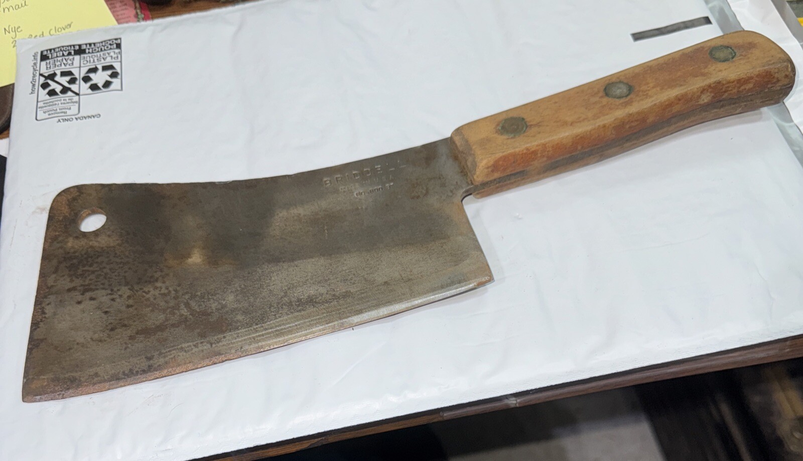 BRIDDELL Meat Cleaver - No. 800 -8 Made In Usa.