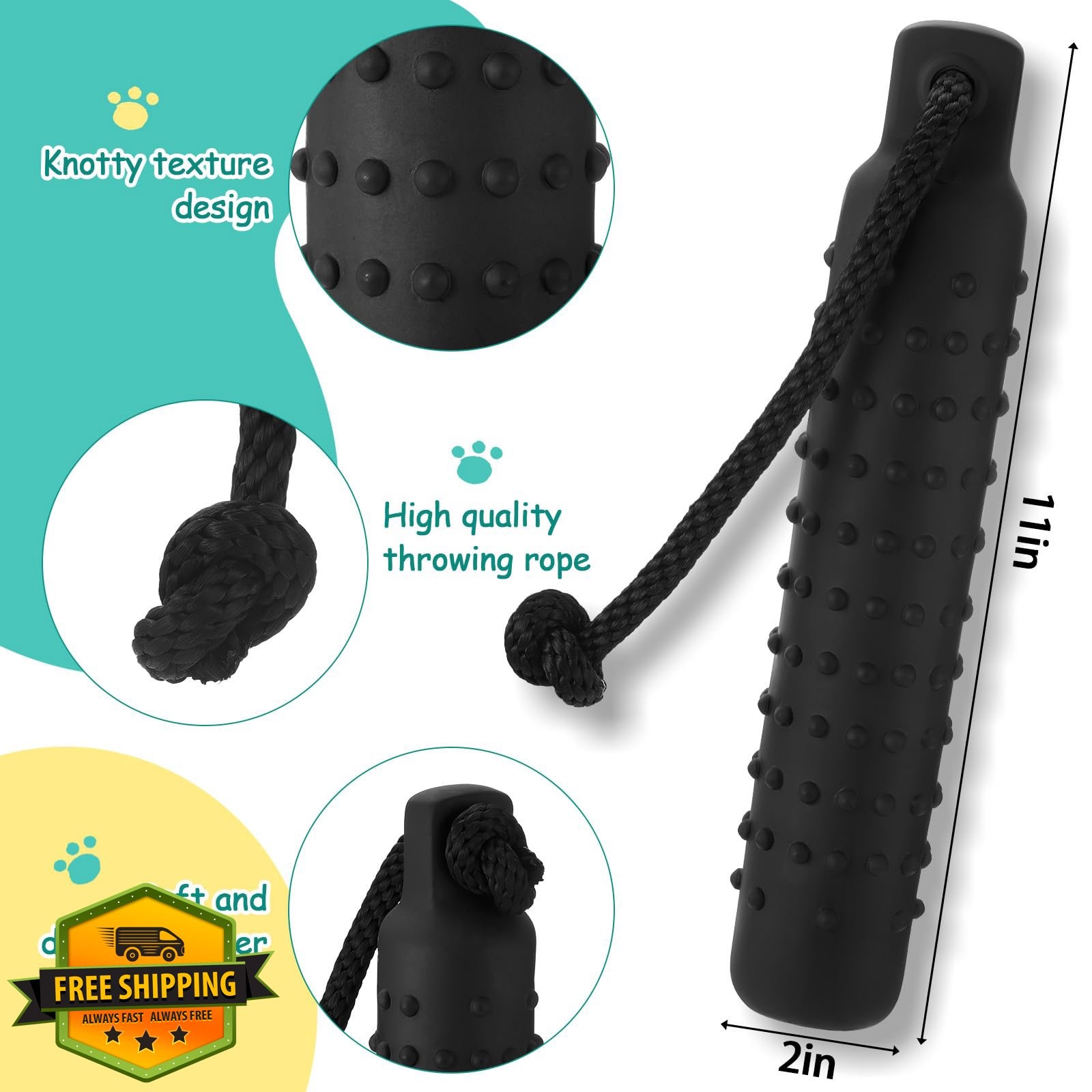 Blueweenly 4 Pcs Dog Water Bumper Training Dummy