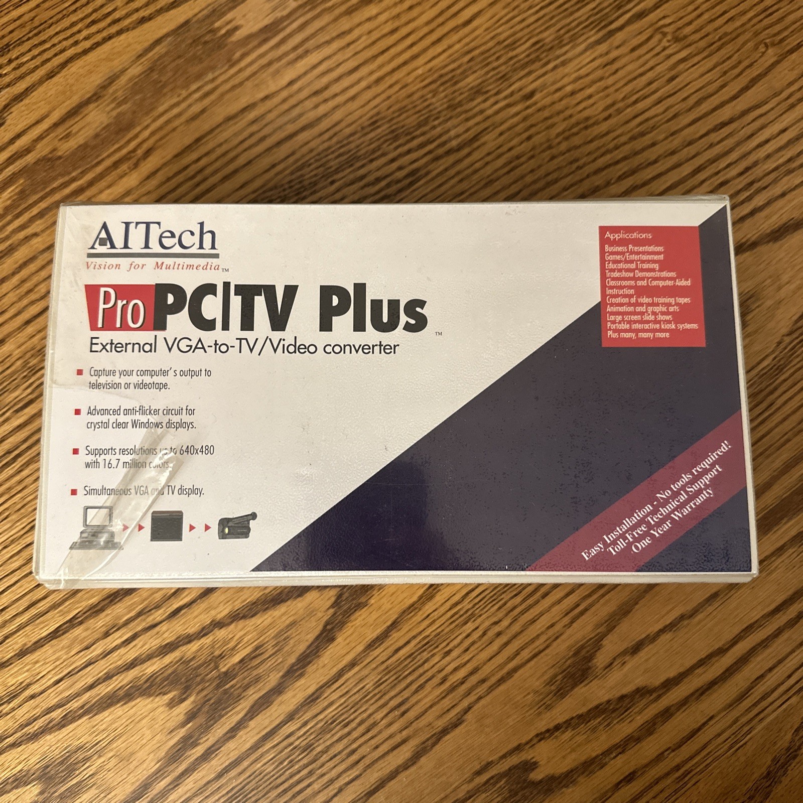 AITech ProPC/TV Plus Converter • PC-to-TV Adapter • Vintage Tech • New Sealed
