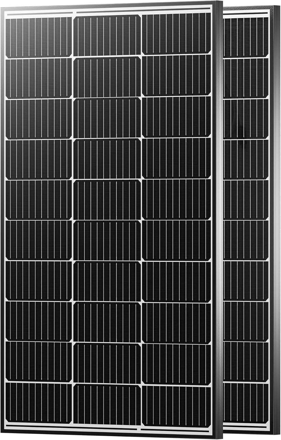 200 Watt Solar Panels, 12V 100W Solar Panel 2PCS,10BB Monocrystalline 23% High E