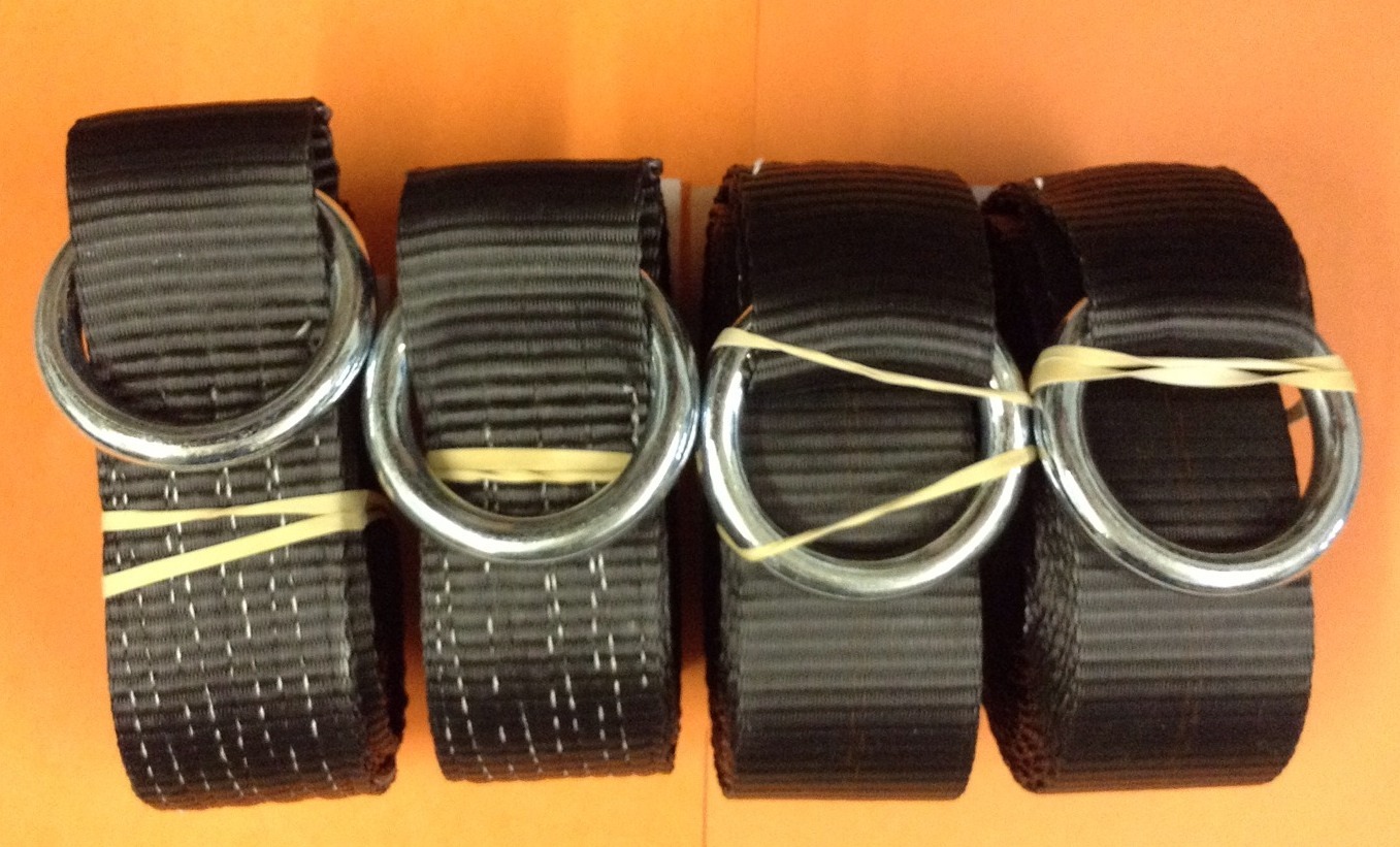 4-12' BLACK Tow Truck Lasso Straps Century Wrecker Rollback Car Carrier USA MADE