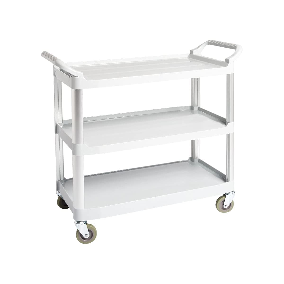 3-Tier Rolling Utility Cart, Commercial Grade, 400 lbs Loading Capacity, Portabl