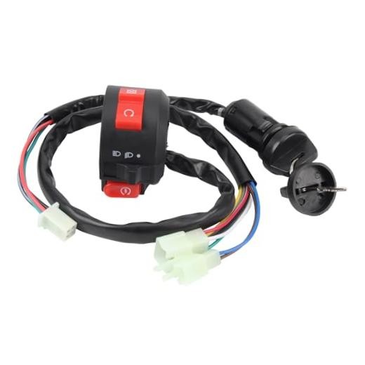 Handlebar Kill Switches with Key Ignition Compatible with 50cc 70cc 90cc 110cc