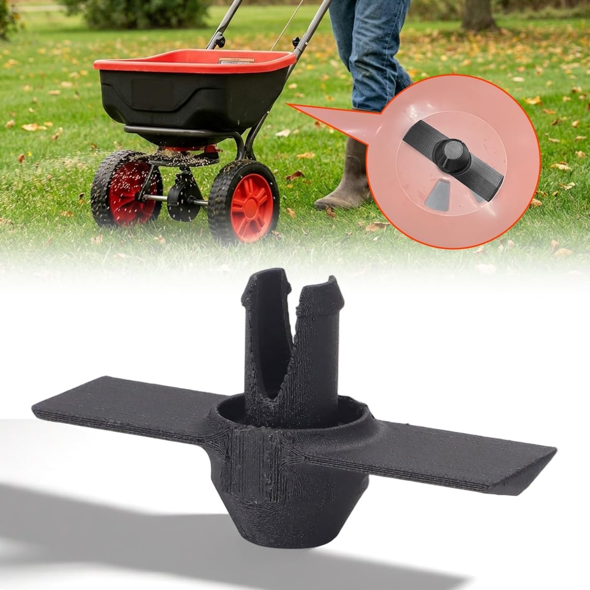 Upgraded Agitator for Even Seed & Fertilizer Dispersion - Garden Tool Accessory