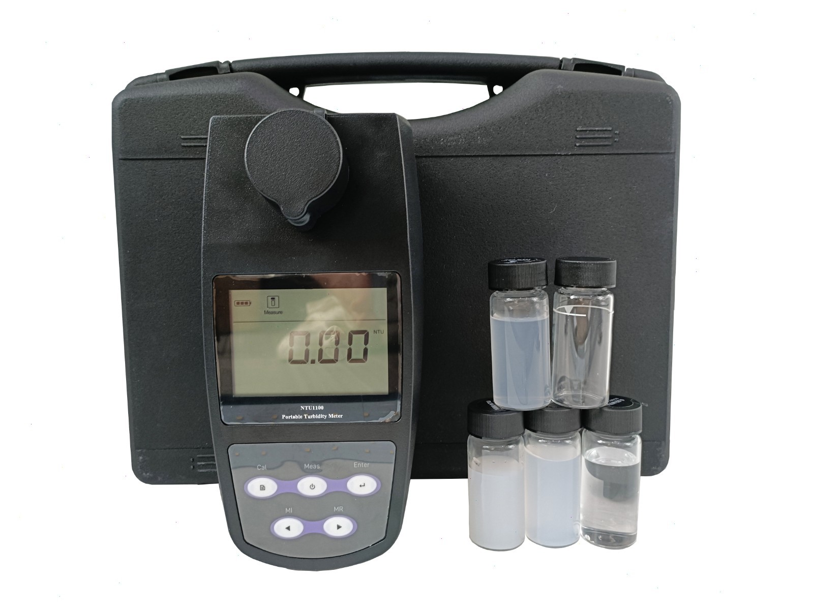 Water Turbidity Meter Tester Turbidimeter with 0~1100NTU/FNU 0~275EBC 0~9999ASBC