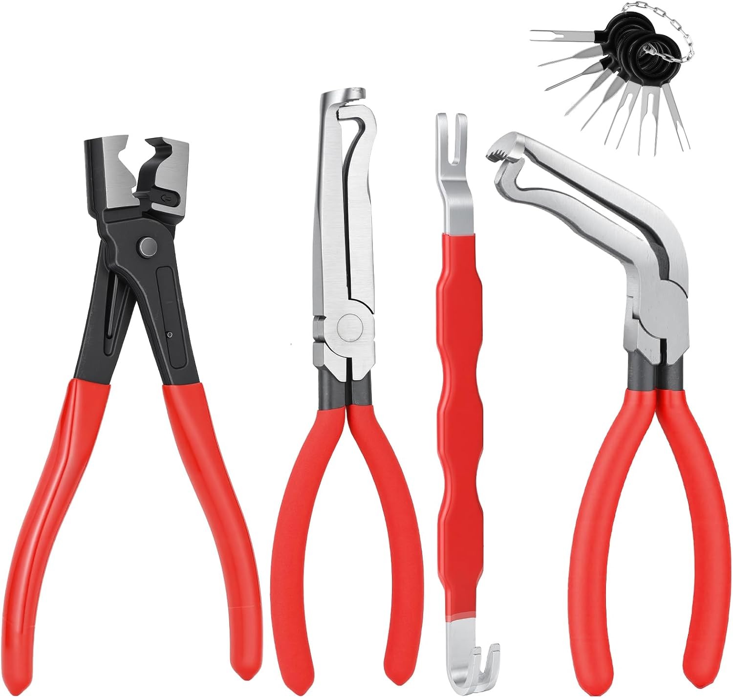 4Pcs Automotive Electrical Disconnect Pliers Set for Connector Separator Tool