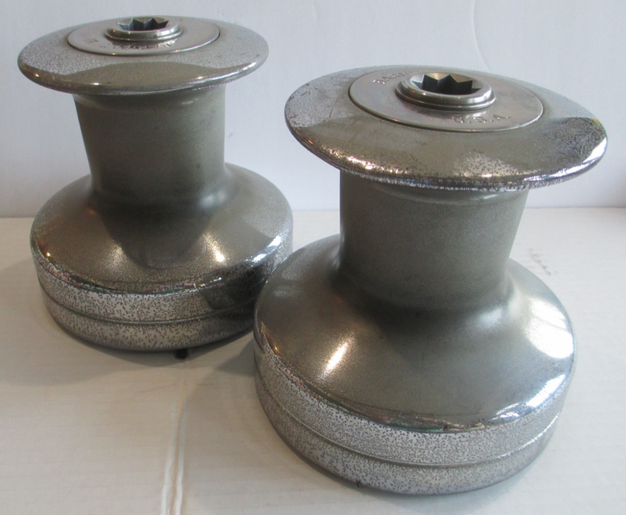 PAIR  Barient #21 Two Speed Heavy Sailboat Winches       B54