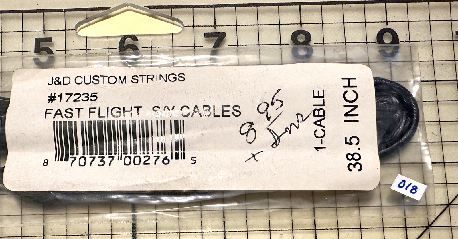 J & D Custom Strings #17235 Fast Flight S/Y Cables 38.5” Inch 1-cable (018)