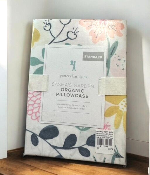 Pottery Barn Kids SASHAS GARDEN Standard PILLOW CASE New