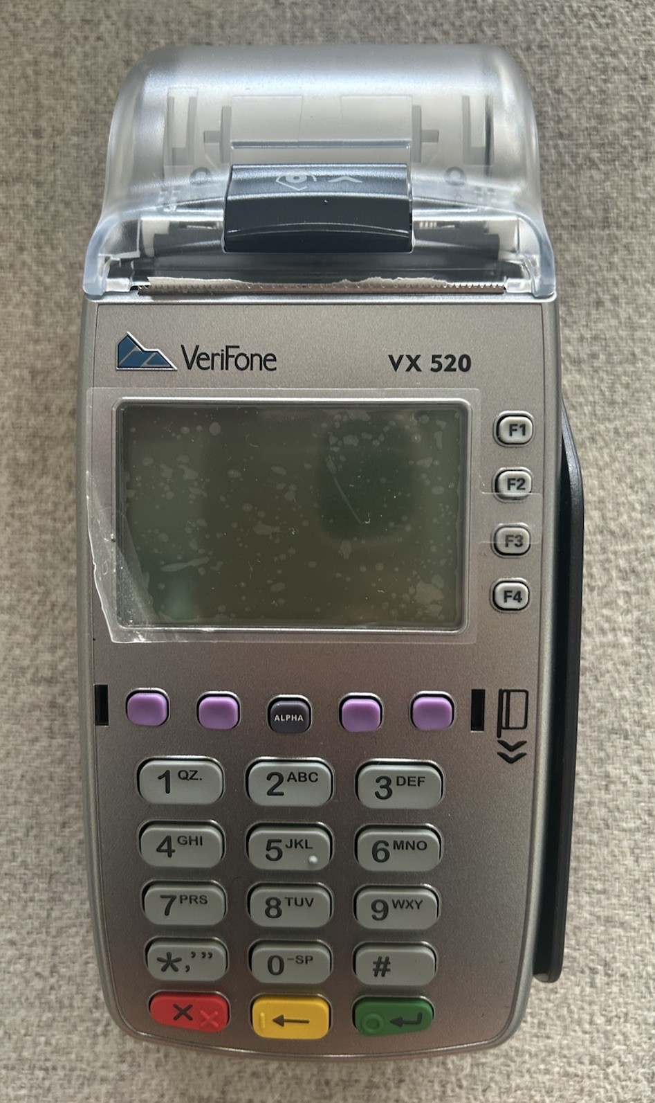 Verifone VX520 VX 520 Credit Card Machine Terminal Reader Tested