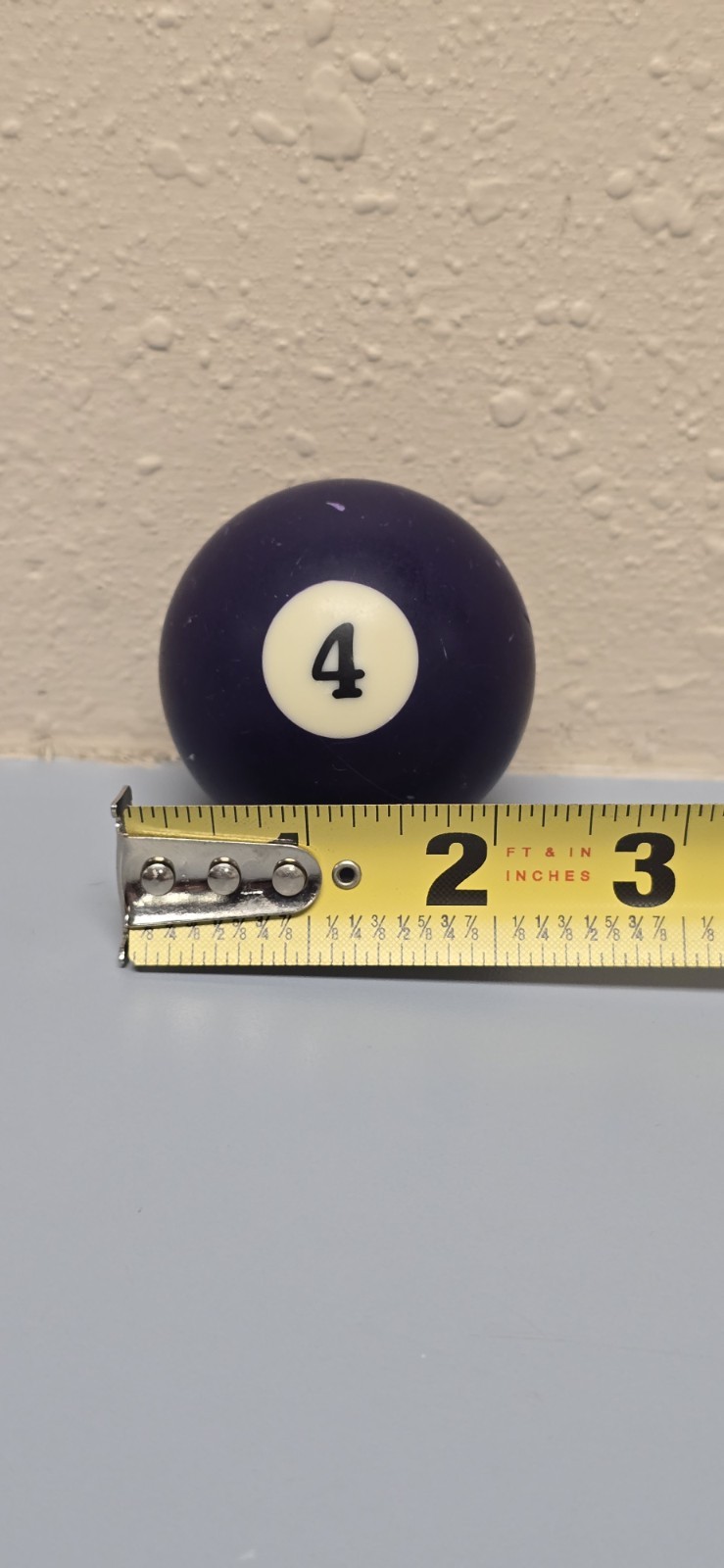 Purple Number 4 Billiard Ball Single Pool Table Replacement 2-1/4"