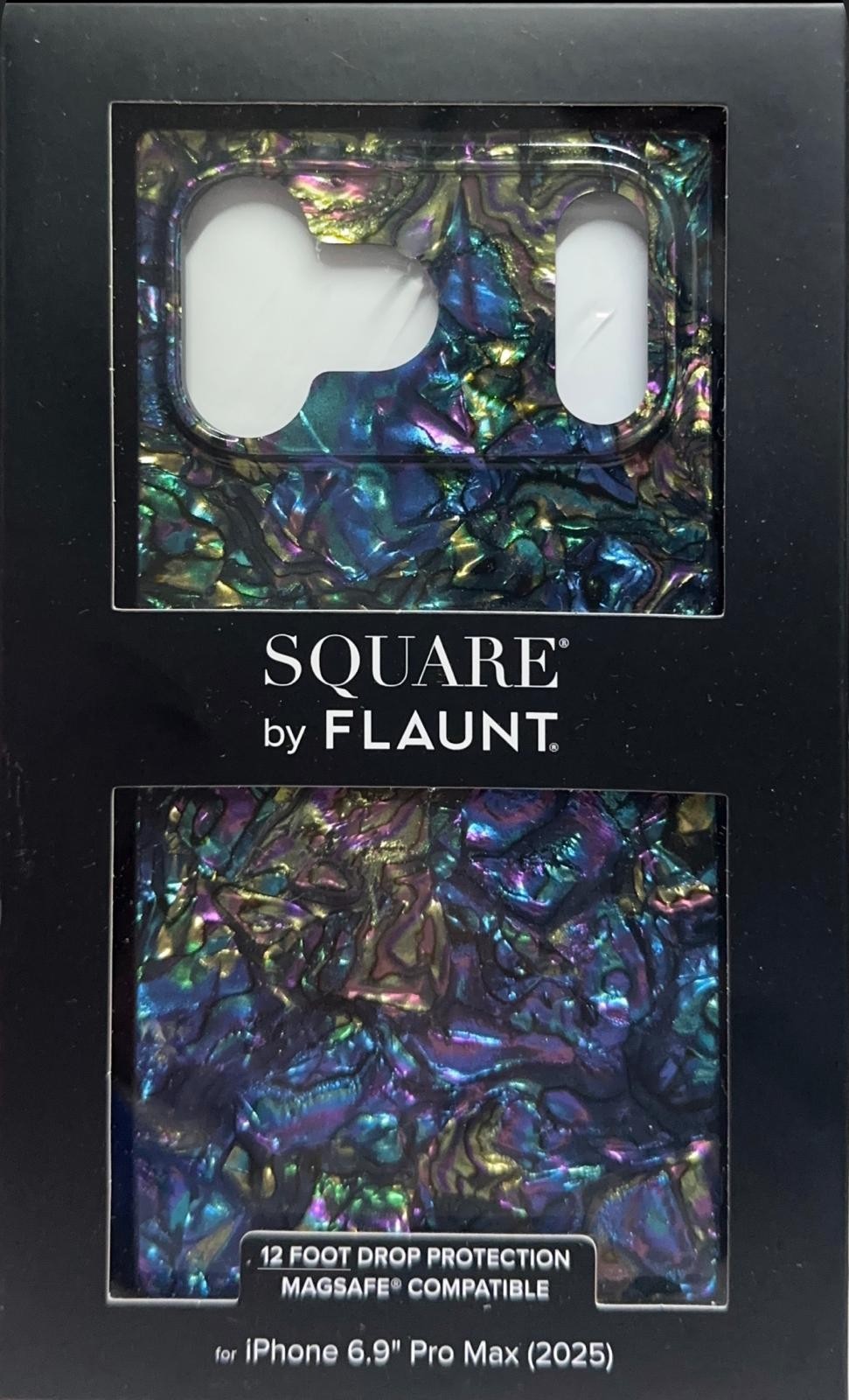 FLAUNT SQUARE Abalone MagSafe Case - iPhone 17 Pro Max -  Multi