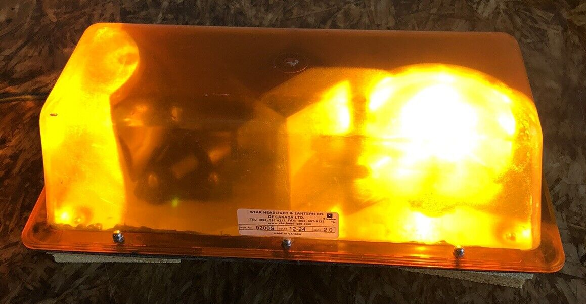 STAR 9200S-AMBER Low Mini Lightbar, Strobe, Amber
