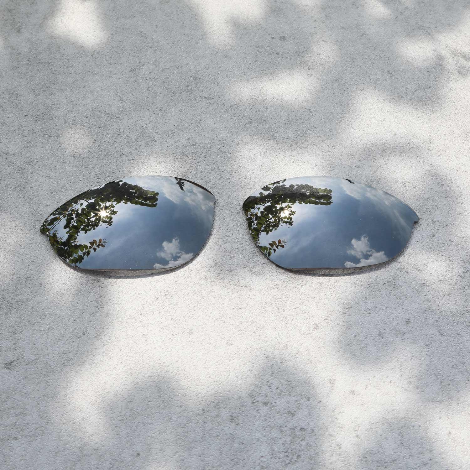 Walleva Black ISARC Polarized Replacement Lenses for Oakley Half Jacket
