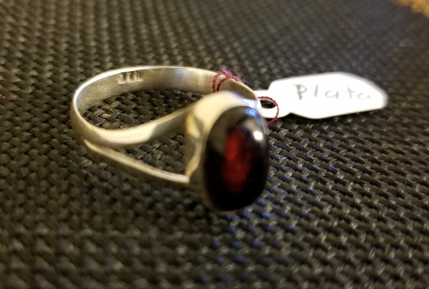 Genuine amber and 925 silver ring
