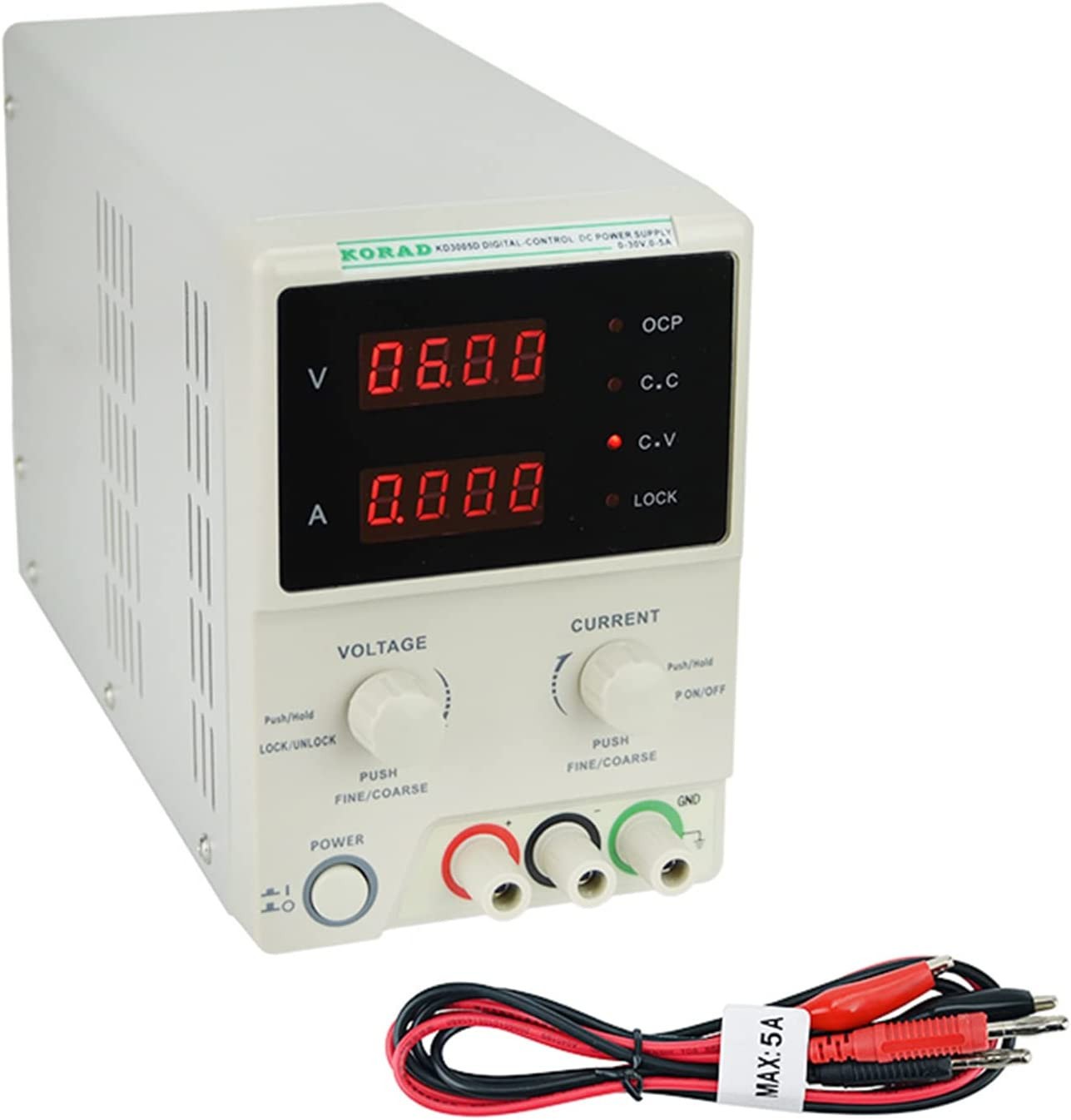 KORAD KD3005D - Precision Variable Adjustable 30V, 5A DC Linear Power Supply Dig
