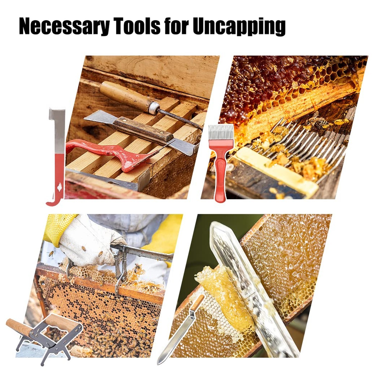 MayBee Beekeeping Supplies Bee Keeper Starting Kit 20 Pcs Beekeeping Tool Kit...