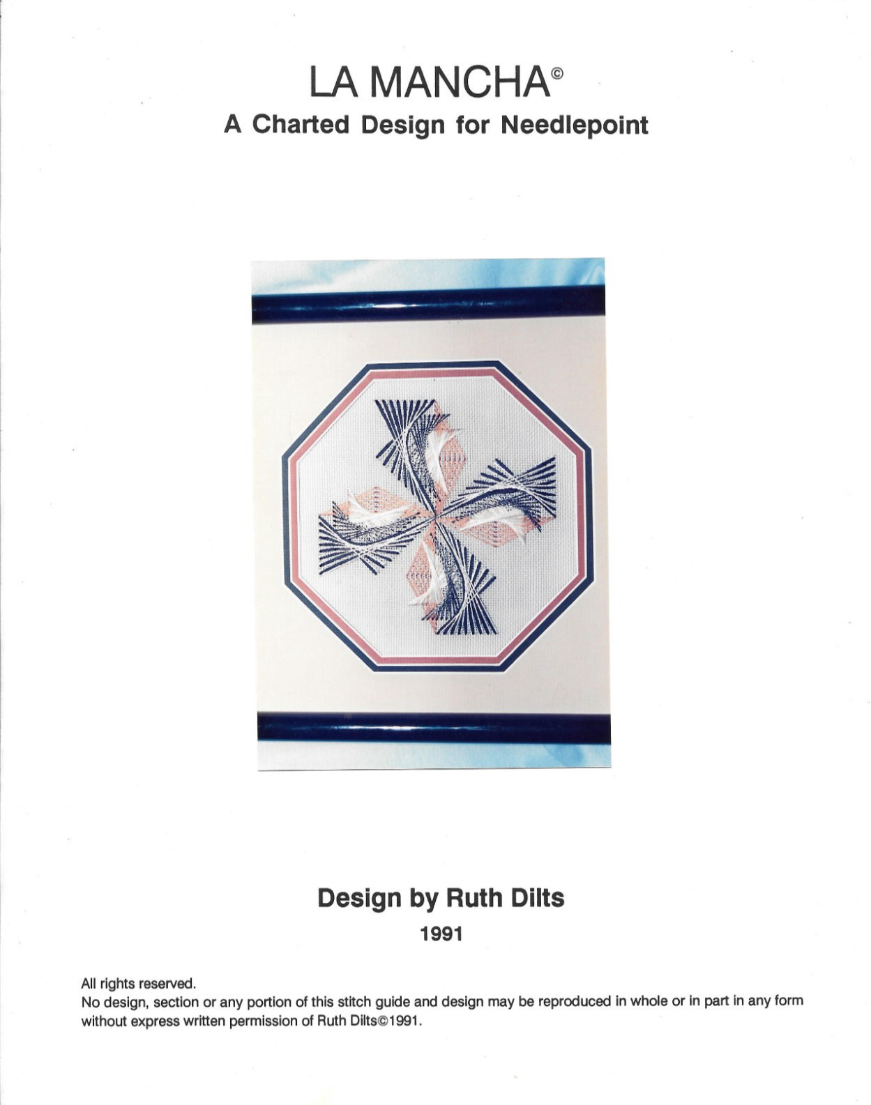 La Mancha A Charted Design for Needlepoint Sewing Pattern Design by  Ruth Dilts