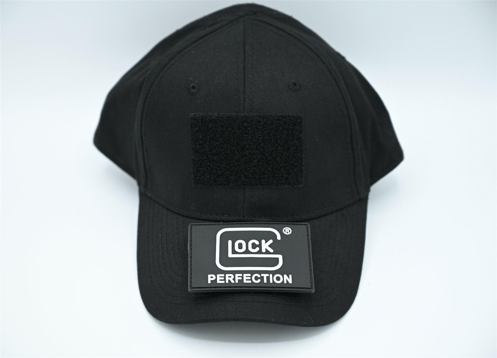 GLOCK PERFECTION BLACK LOGO PATCH HATBASEBALL CAP 17 19 22 23 26 27 42 43X 45 48