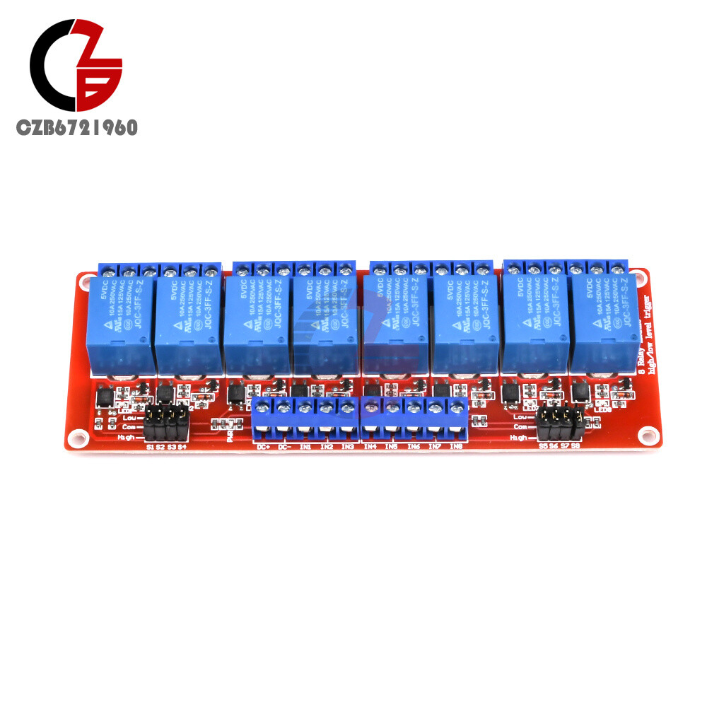 1pcs 1/2/4/8 Channel 5V 12V 24V Relay Module Board High and Low Level Trigger