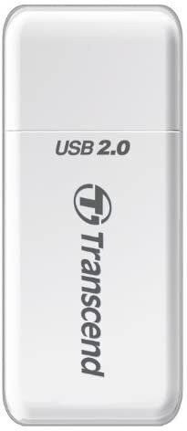 Transcend P5 9-in-1 USB 2.0 Flash Memory Card Reader TS-RDP5W (WHITE)