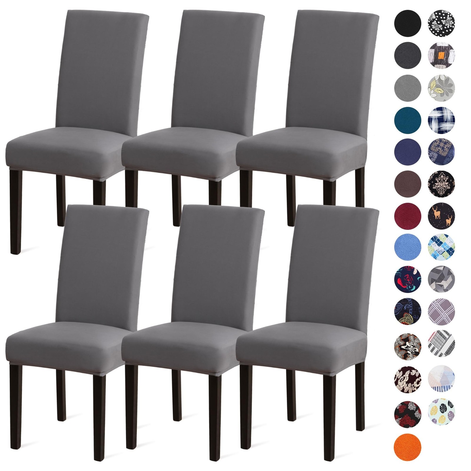 Sufdari Dining Chair Covers,Kitchen Chair Cover,Parsons Chair Slipcover,Spand...