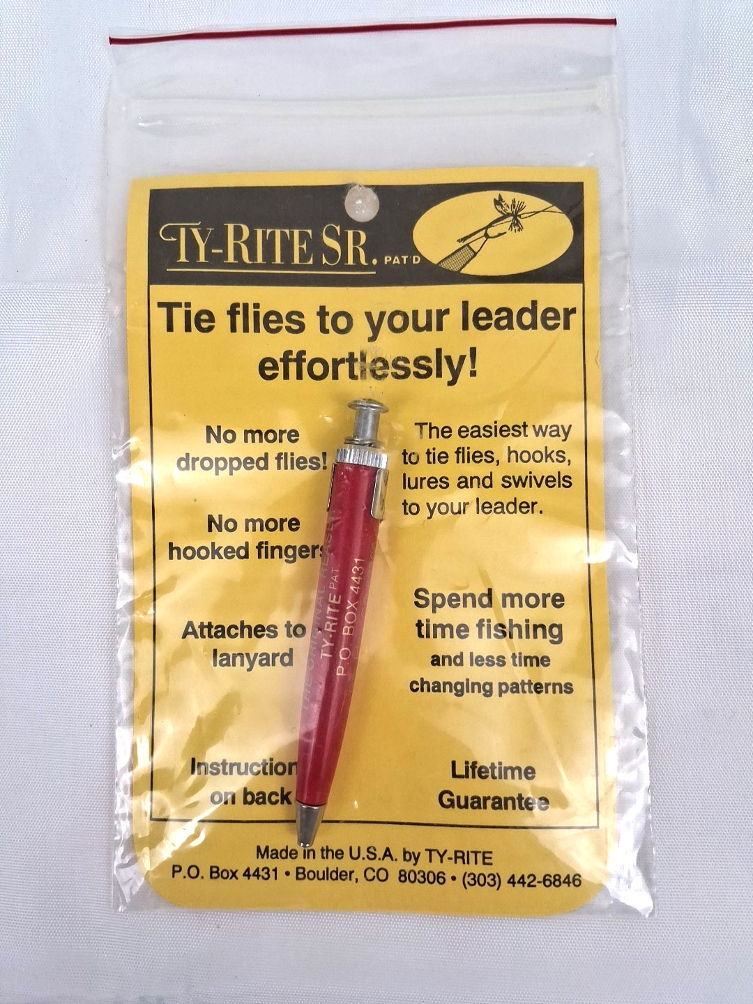 Vintage Ty-Rite SR Fishhook Holder  New In Package