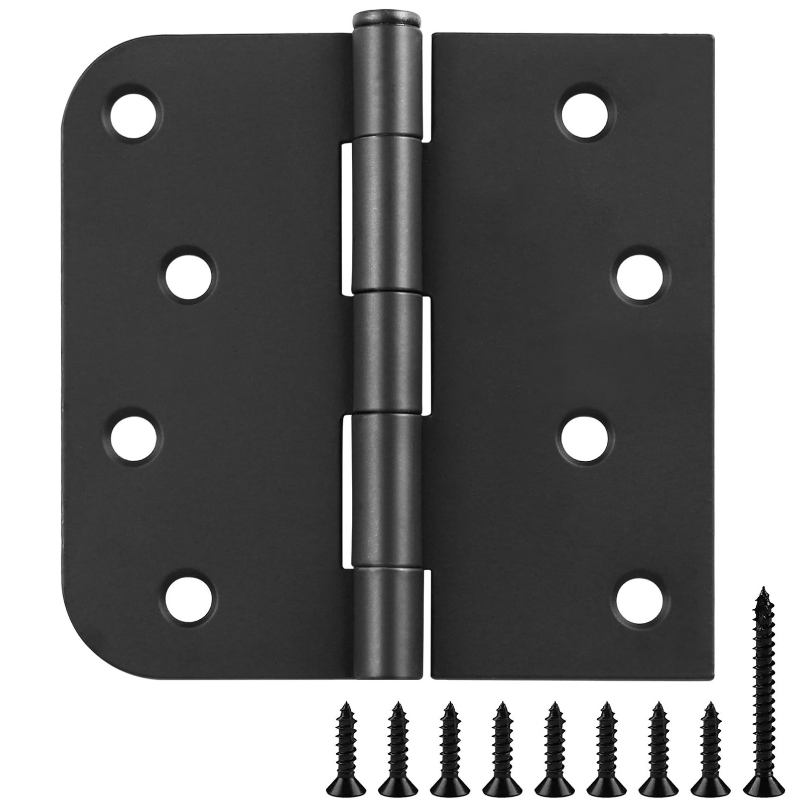 6 Pack Black Door Hinges 4 Inch Interior Hinge Matte Black Door Hinges 4 in S...