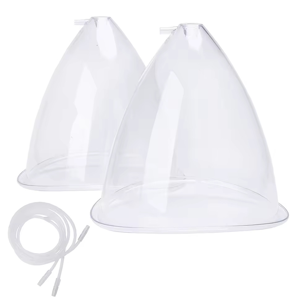 2pcs Breast Hip Vacuum Cupping Massage Cups 180/150ml Enlargement Suction Set 💆