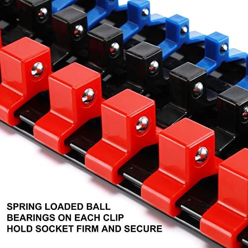 12PC ABS Socket Organizer, Premium Quality Socket Holders,1/4-Inch x 48 12PCS