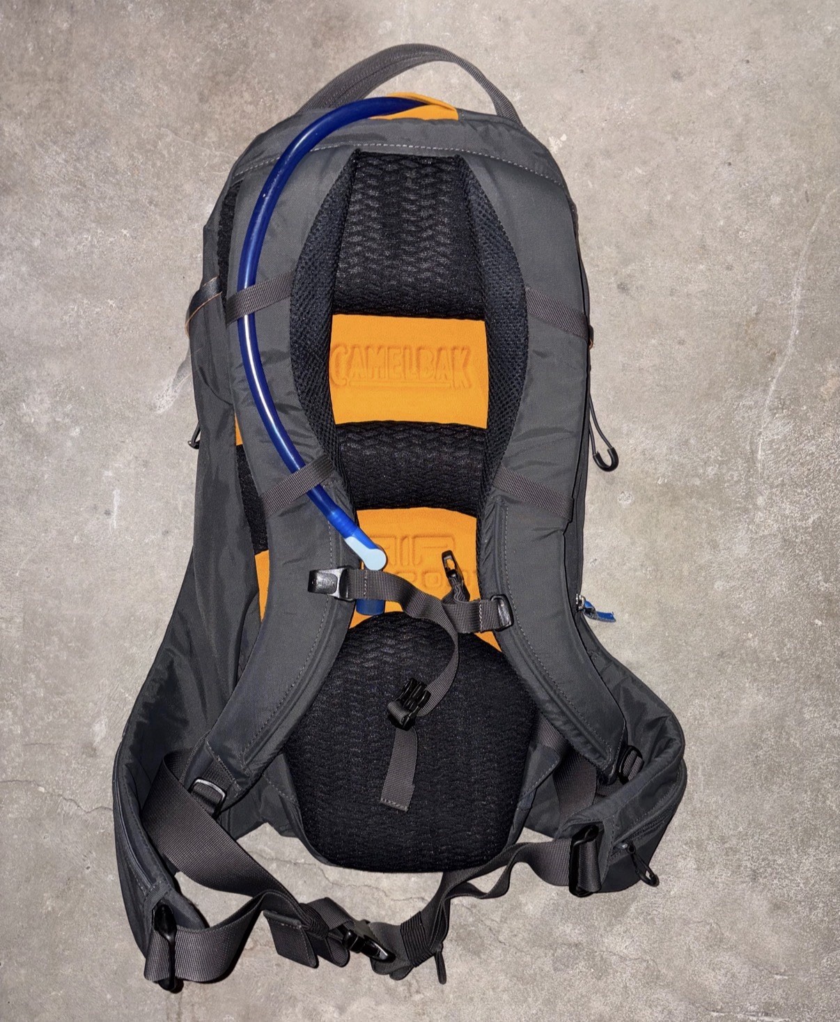 CamelBak Fourteener 20, 100 oz. Hydration Pack, 20L Black/Orange, 3 Pockets