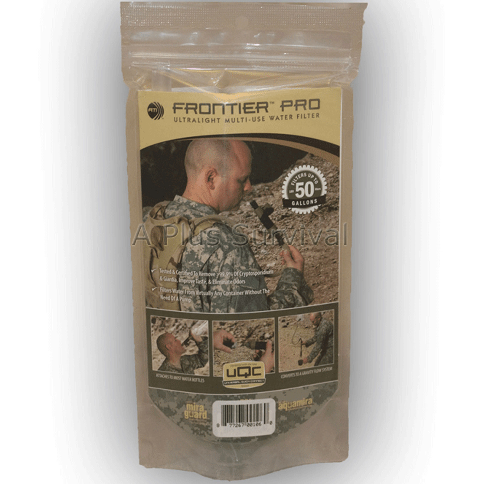 Lot of 3 Aquamira Pro Military Ultralight Water Filter