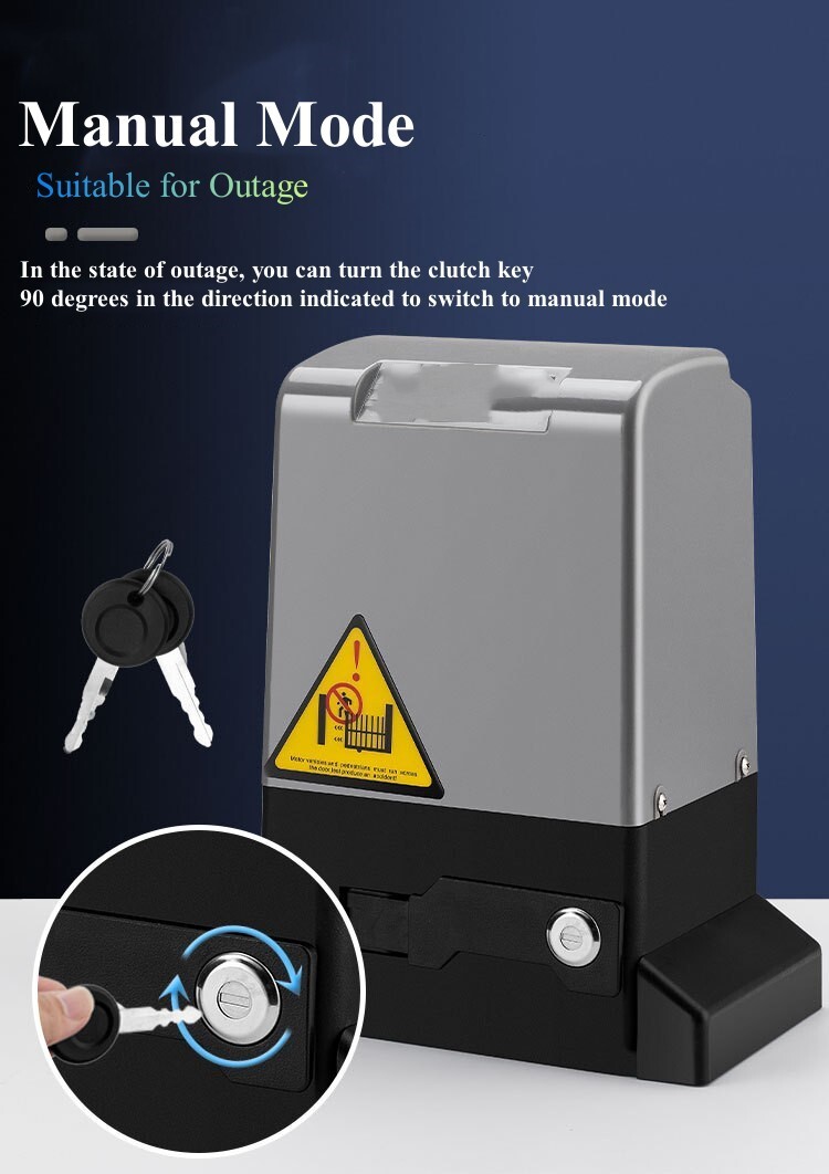 Automatic Sliding Gate Opener Rack Driven with 2 Remotes & Complete Kit 2700 lbs