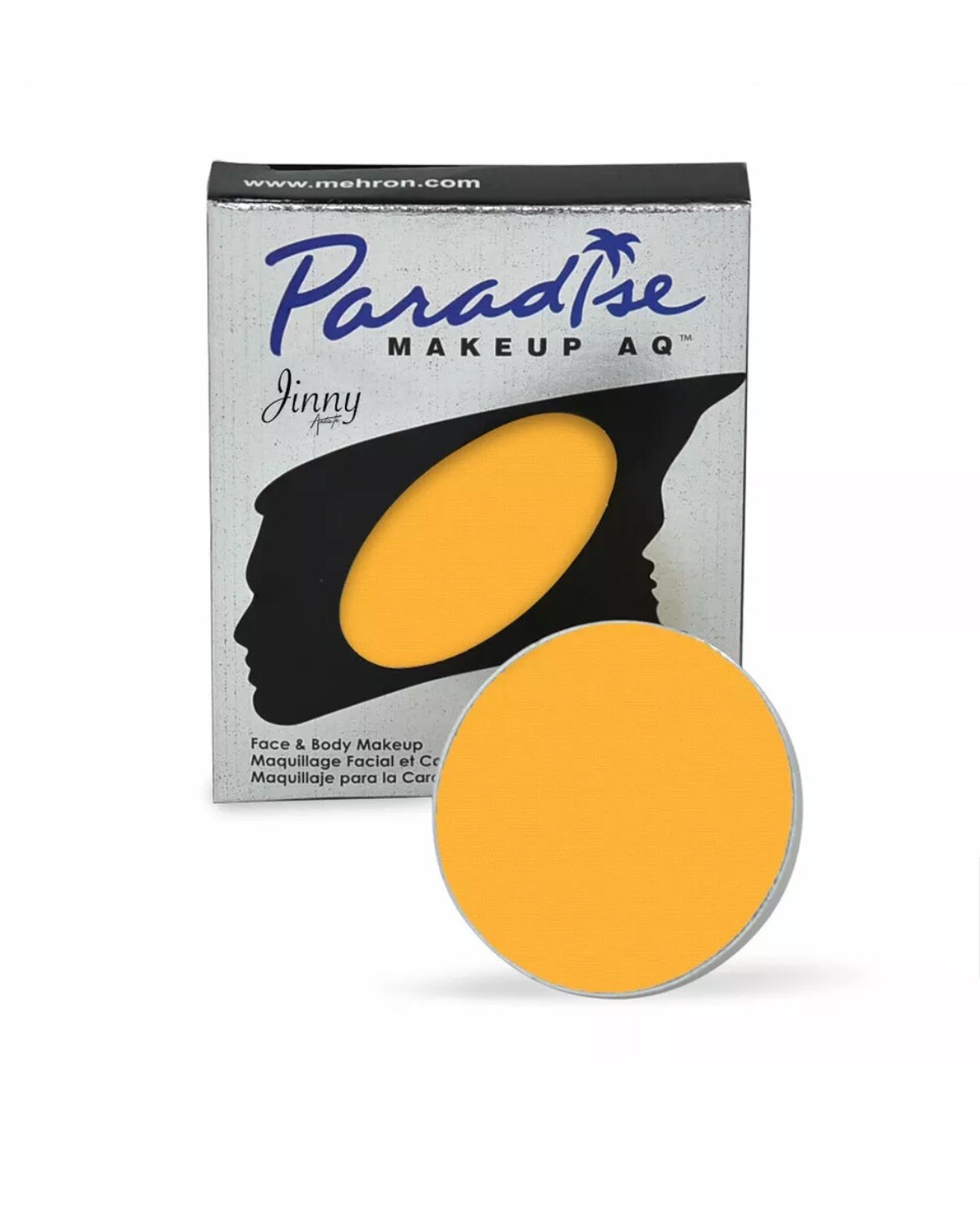 Mehron Paradise Makeup AQ Body & Face Paint, Yellow Mehron Makeup Face And Body