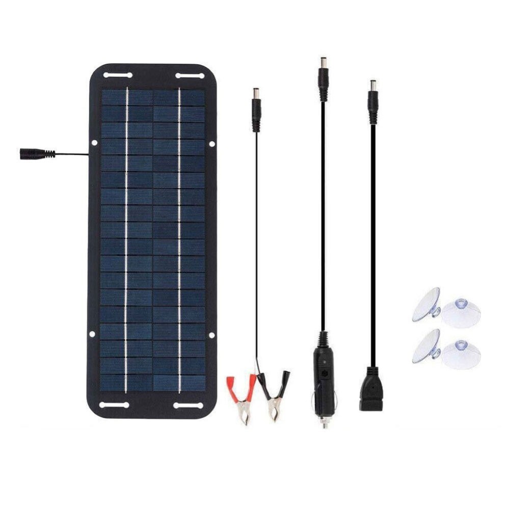 30W Solar Panel 18V Charging Camping Supply Doubles Output for current