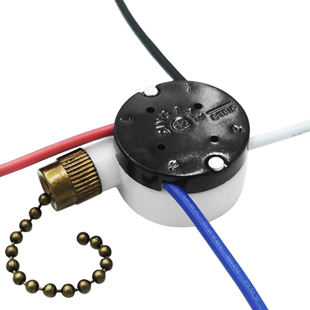 Ceiling Fan Switch 3 Speed 4 Wire Replacement Part for Hunter Hampton Bay