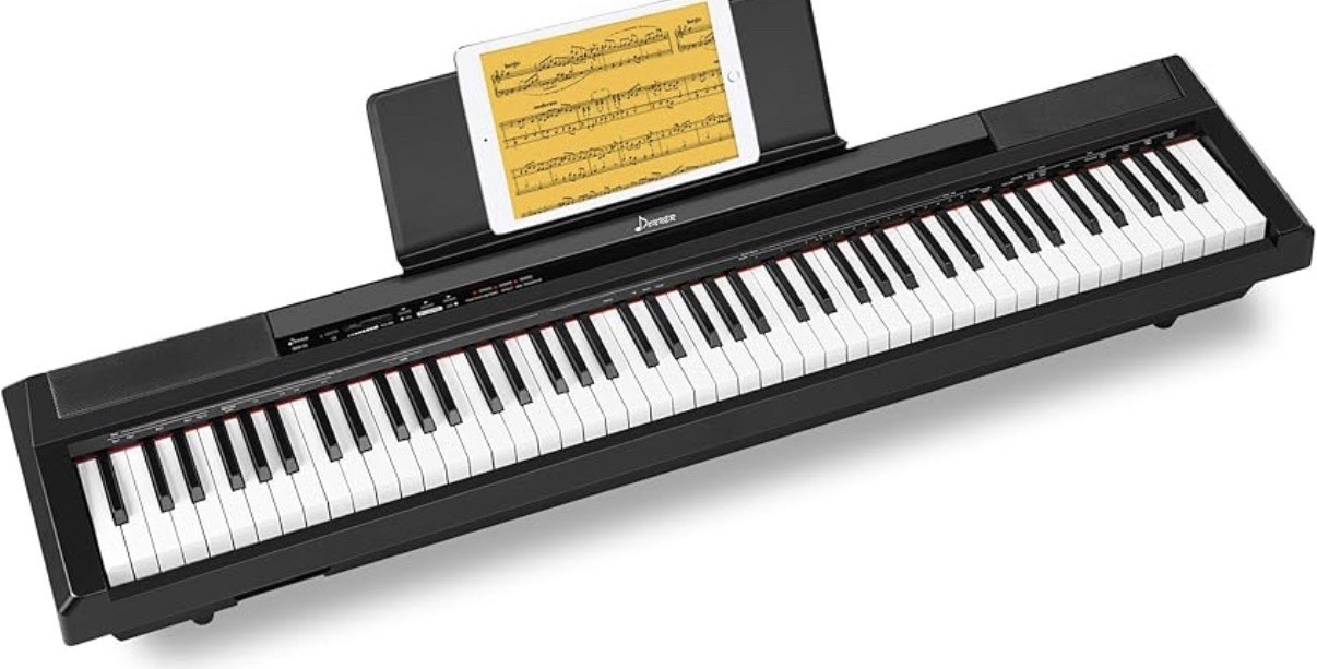Donner DEP-10 Corded Electric Digital Piano 88 Key, Black