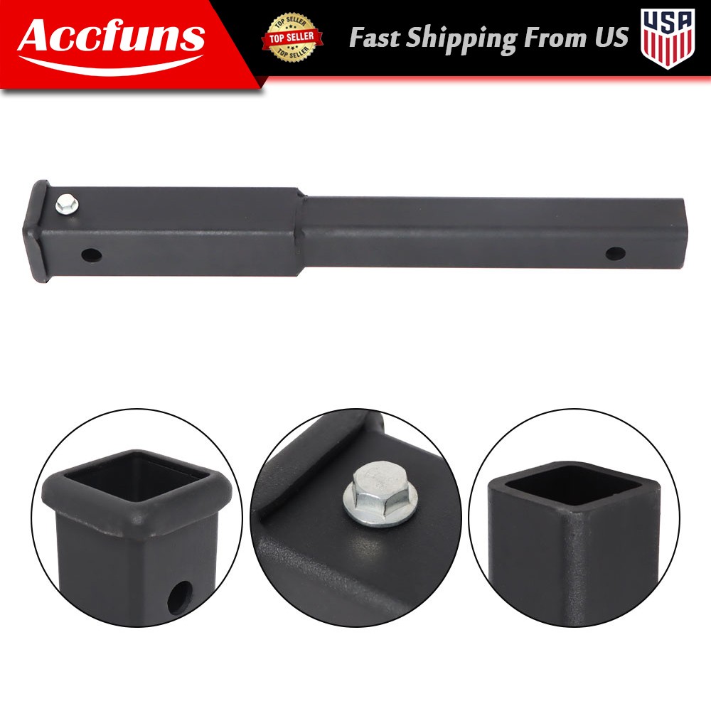 18" Inch Hitch Extender Extension Tow Bar Trailer 4WD Car Heavy Duty 2" Receiver