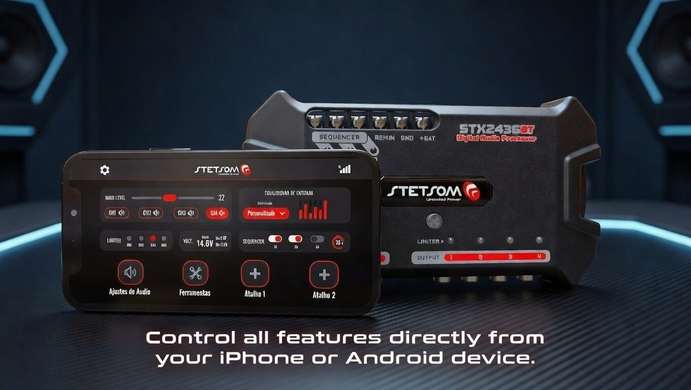 Stetsom STX2436BT Bluetooth Digital Audio Processor + Same Day Shipping From USA