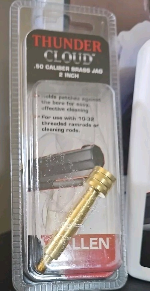 2 Pc Lot New Allen Thunder Cloud Muzzleloader Brass Nipple Pick & Brass Jag 2"