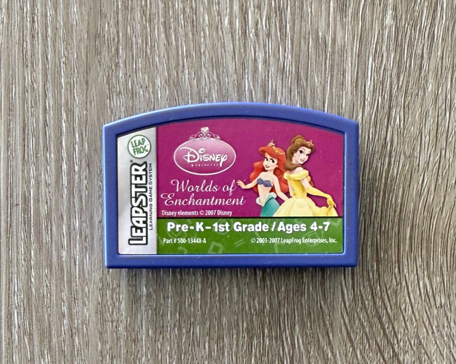 Leap Frog Leapster Disney Princess Worlds Enchantment Game Cartridge Pre-K to K