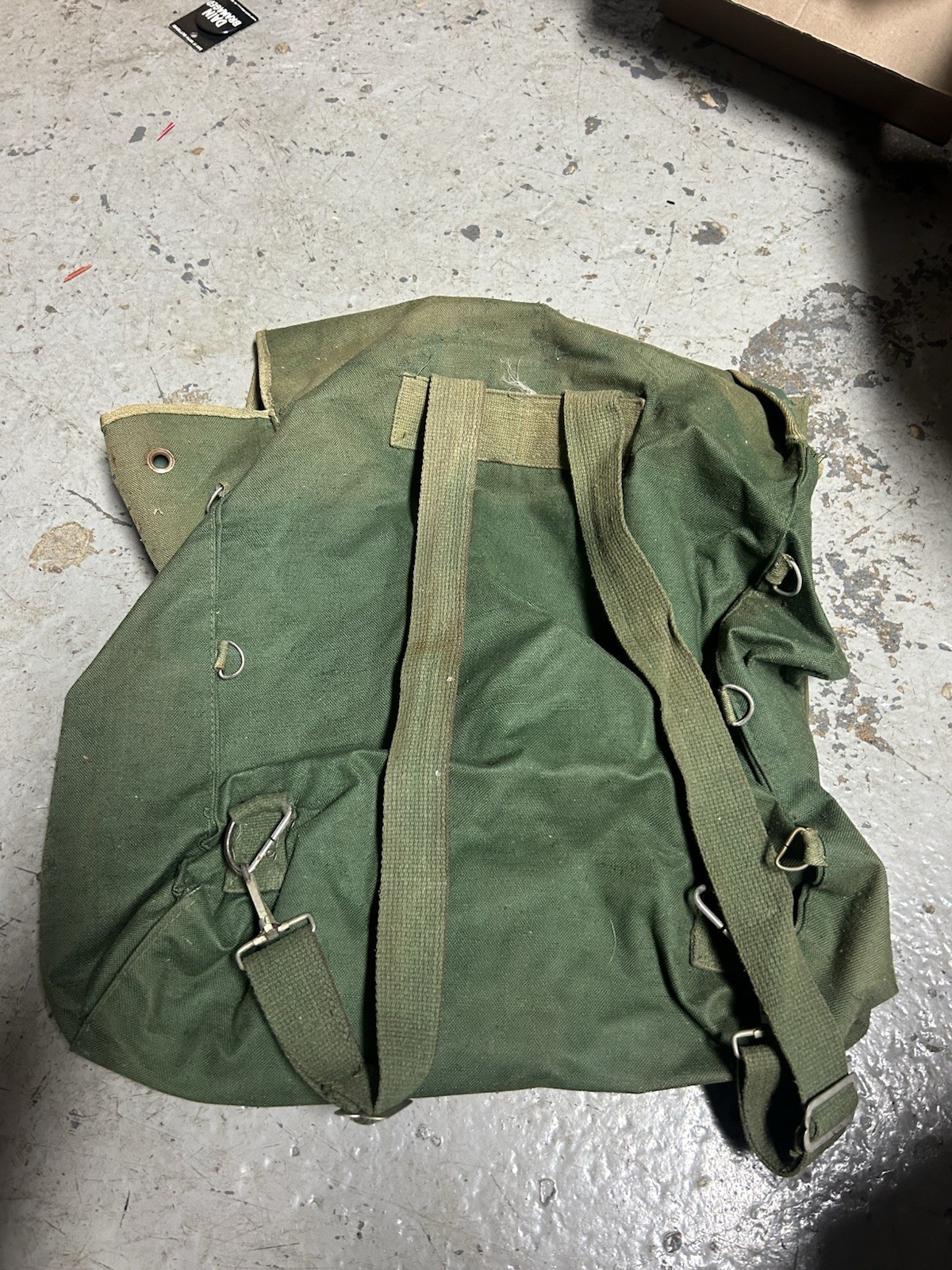 Vintage Possibly US Army Green Backpack Decent Shape 1950-1980?