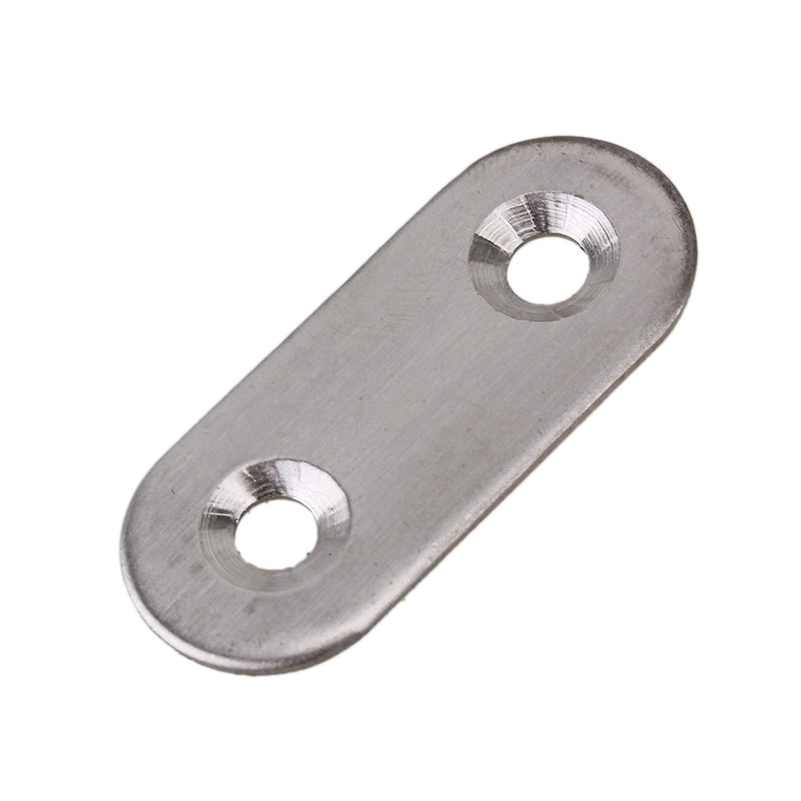 RDEXP 10pcs Stainless Steel Flat Corner Brace Brackets Mending Plates Silver